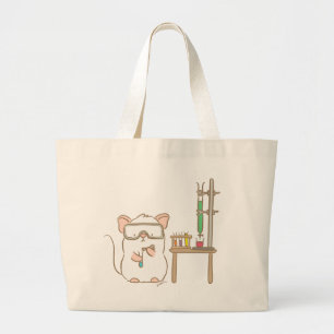 Bolsa Tote Grande Rato de laboratório