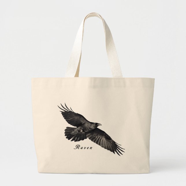 Bolsa Tote Grande Raven Gifts (Frente)