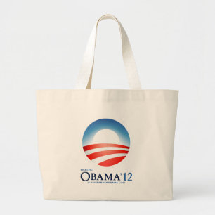 Bolsa Tote Grande Re-Elect Obama 2012