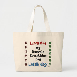 Bolsa Tote Grande Reciclar Tote Bag