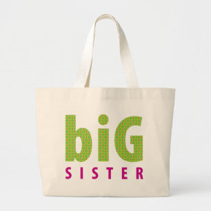 Bolsa Tote Grande RECOLHA DE SIBLINGS - irmã mais velha {limão}