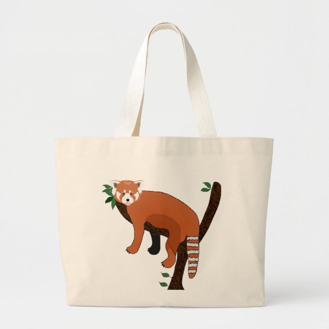 Bolsa Tote Grande Red Panda Tote Bag (Frente)