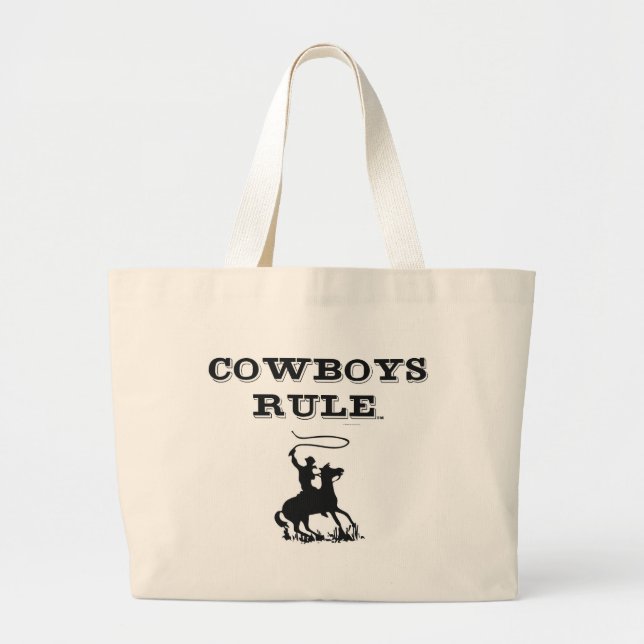 Bolsa Tote Grande Regra dos Cowboys da TEE (Frente)