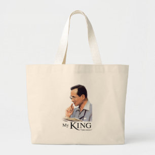 Bolsa Tote Grande Rei tailandês Bhumibol Adulyadej