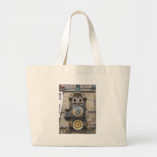 Bolsa Tote Grande Relógio Astronômico ou Praga Orloj