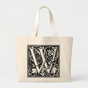 Bolsa Tote Grande Renascentismo - Alfabeto W Totebag