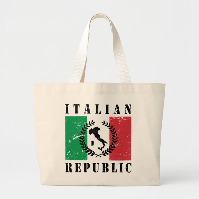 Bolsa Tote Grande República Italiana (Frente)