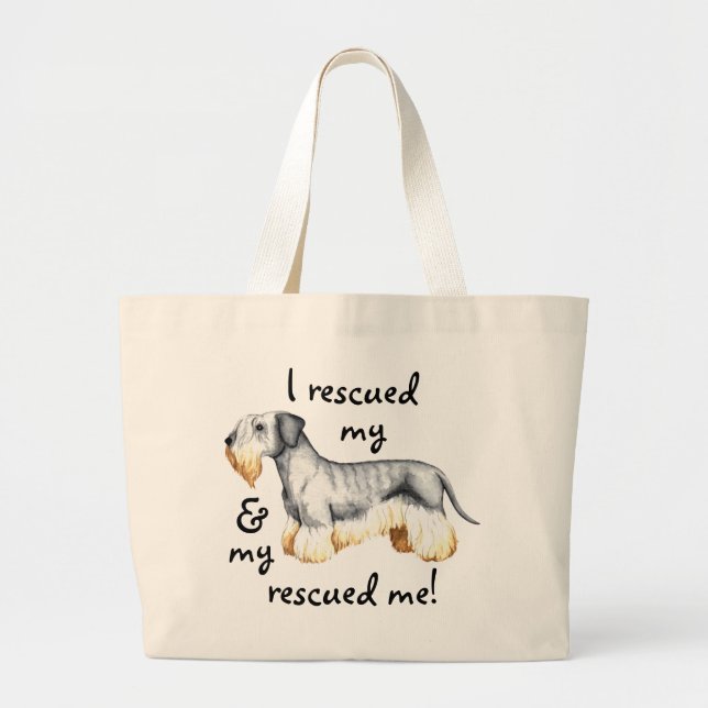 Bolsa Tote Grande Resgate Cesky Terrier (Frente)
