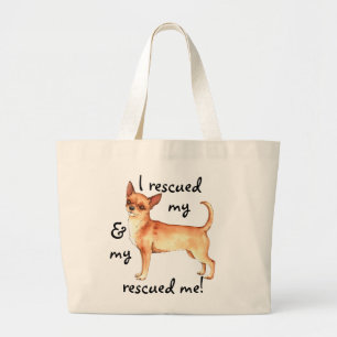 Bolsa Tote Grande Resgate Chihuahua