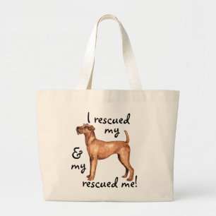 Bolsa Tote Grande Resgate Irish Terrier