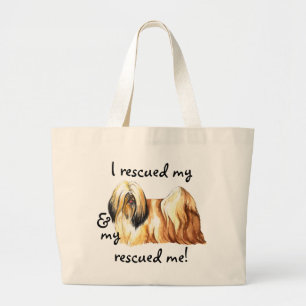Bolsa Tote Grande Resgate Lhasa Apso