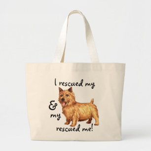 Bolsa Tote Grande Resgate Norwich Terrier