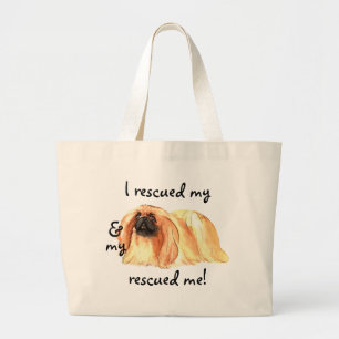 Bolsa Tote Grande Resgate Pekingese
