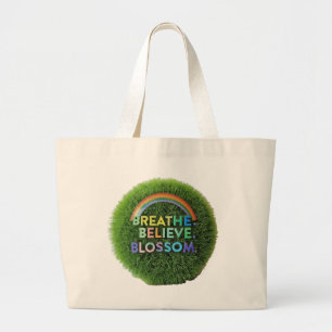 Bolsa Tote Grande Respire, Acredite, Blossom Jumbo Tote Bag