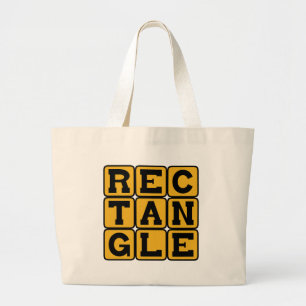 Bolsa Tote Grande Retângulo, Polígono de Quatro Lados