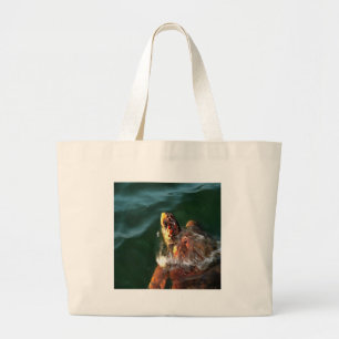 Bolsa Tote Grande Retrato Artístico De Tartaruga-Do-Mar