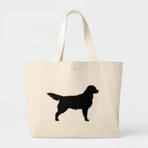 Bolsa Tote Grande Retriever de ouro (preto)