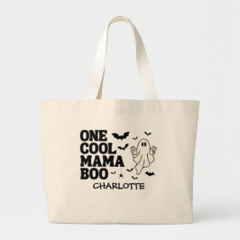 Bolsa Tote Grande Retro Ghost One Halloween Boy 1st Birthday