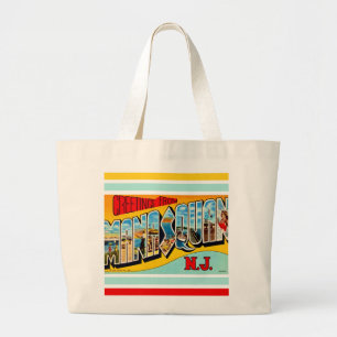 Bolsa Tote Grande Retro Manasquan NJ