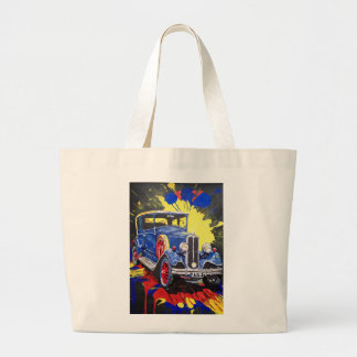 Bolsa Tote Grande retro, móvel, automóvel, vintage,