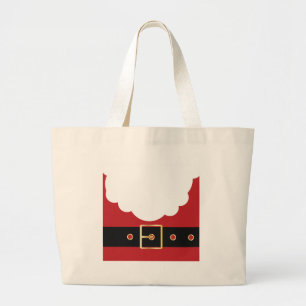 Bolsa Tote Grande retro santa claus