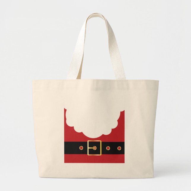 Bolsa Tote Grande retro santa claus (Frente)
