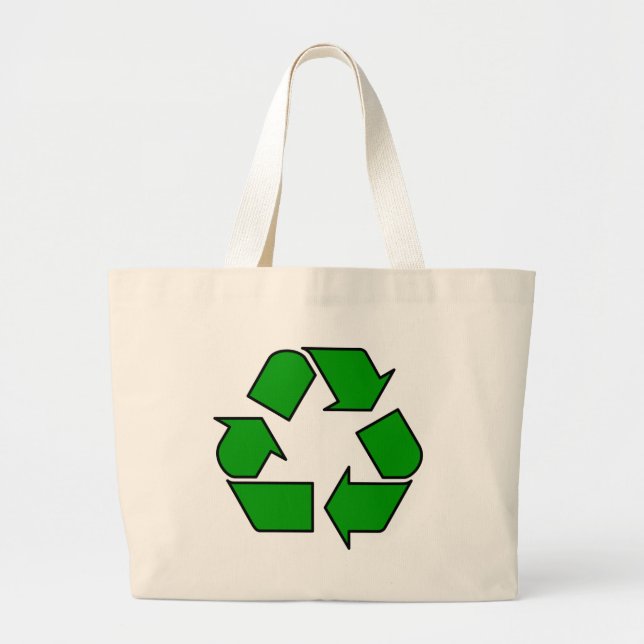 Bolsa Tote Grande Reutilizar & Reciclar (Frente)