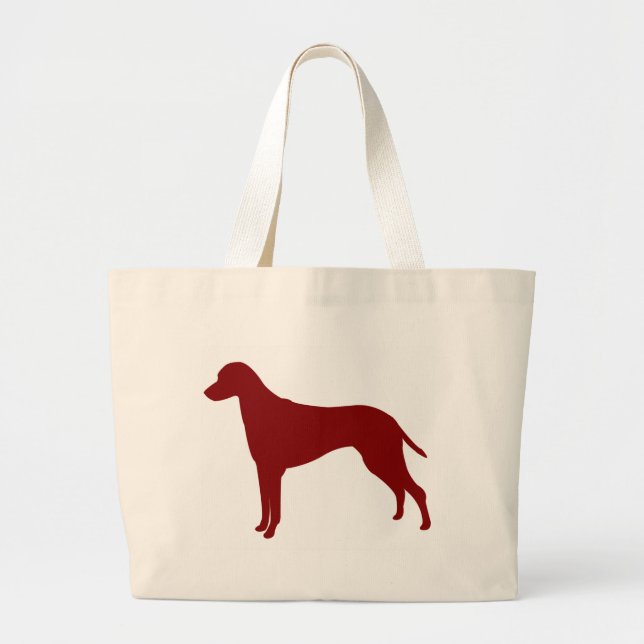 Bolsa Tote Grande Rhodesian Ridgeback (vermelho) (Frente)