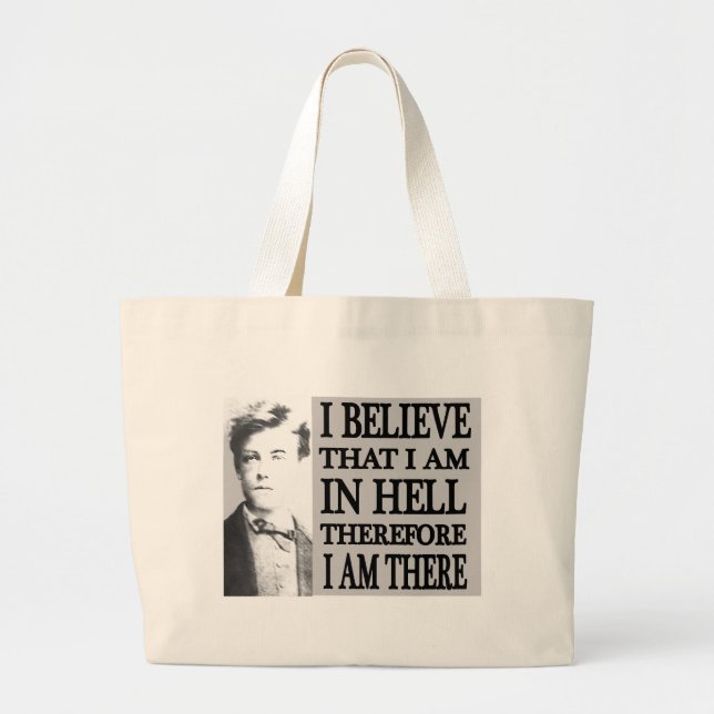 Bolsa Tote Grande Rimbaud no inferno (Frente)