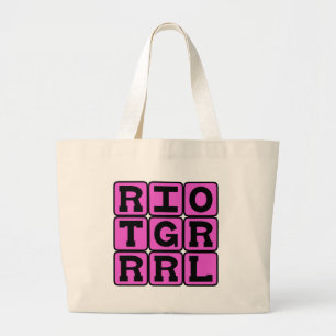 Bolsa Tote Grande Riot Grrrl, Gênero Musical