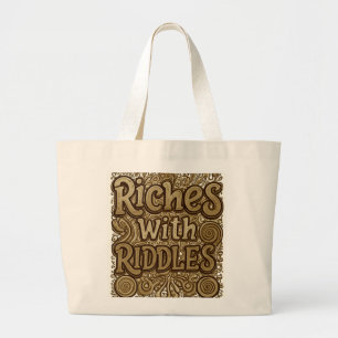 Bolsa Tote Grande Riquezas com Riddles