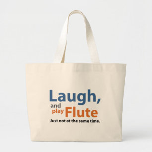 Bolsa Tote Grande Riso e flauta do jogo