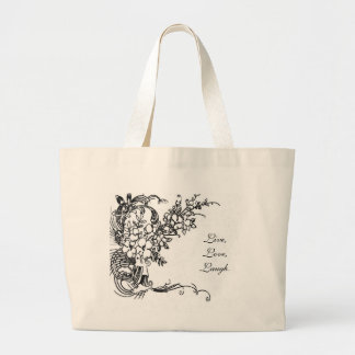 Bolsa Tote Grande Riso vivo do amor