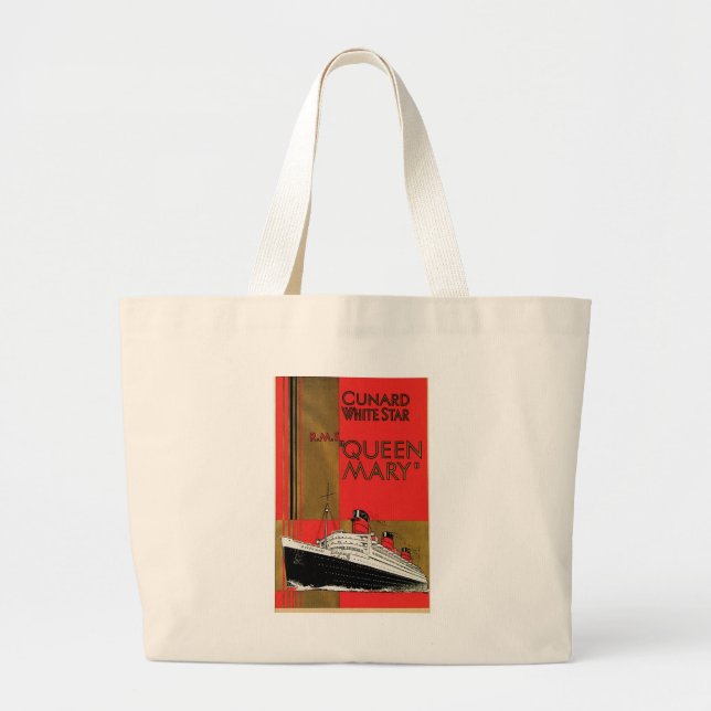 Bolsa Tote Grande RMS Queen Mary (Frente)