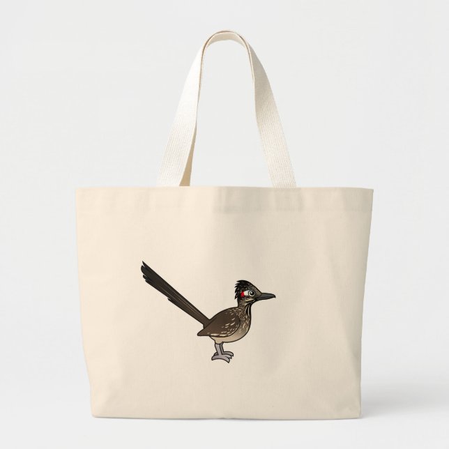 Bolsa Tote Grande Roadrunner bonito de Birdorable (Frente)