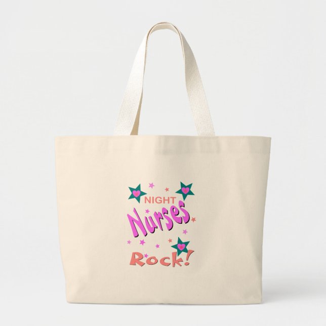 Bolsa Tote Grande Rocha das enfermeiras de noite (Frente)