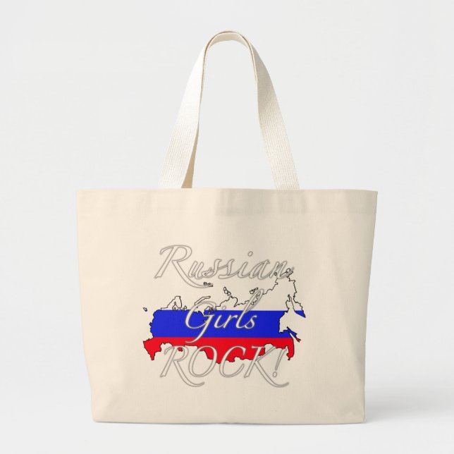 Bolsa Tote Grande Rocha das meninas do russo! (Frente)