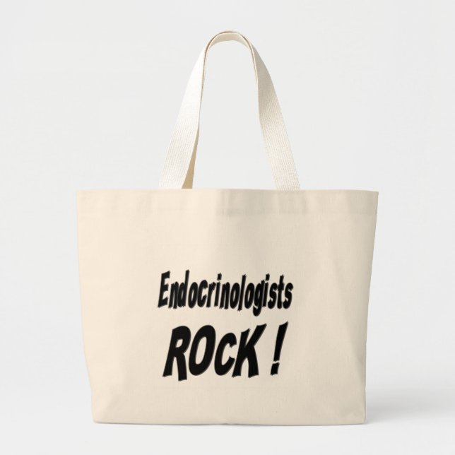 Bolsa Tote Grande Rocha dos endocrinologista! Sacola (Frente)
