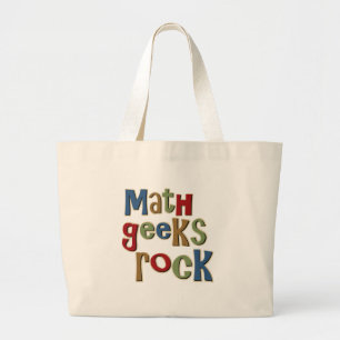 Bolsa Tote Grande Rocha dos geeks da matemática