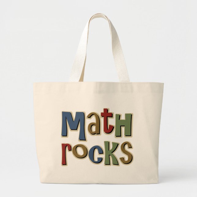 Bolsa Tote Grande Rochas da matemática (Frente)