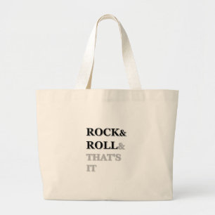 Bolsa Tote Grande Rock and Roll E é isso