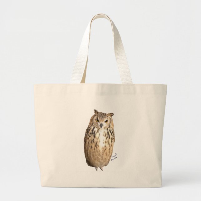 Bolsa Tote Grande Rock eagle owl (Frente)