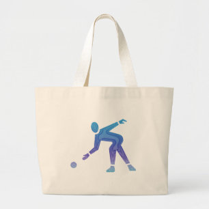 Bolsa Tote Grande Rolamento no azul