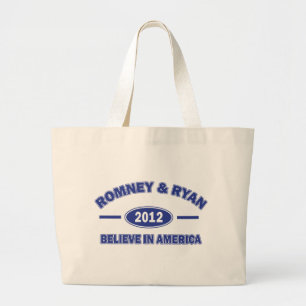 Bolsa Tote Grande Romney E Ryan 2012