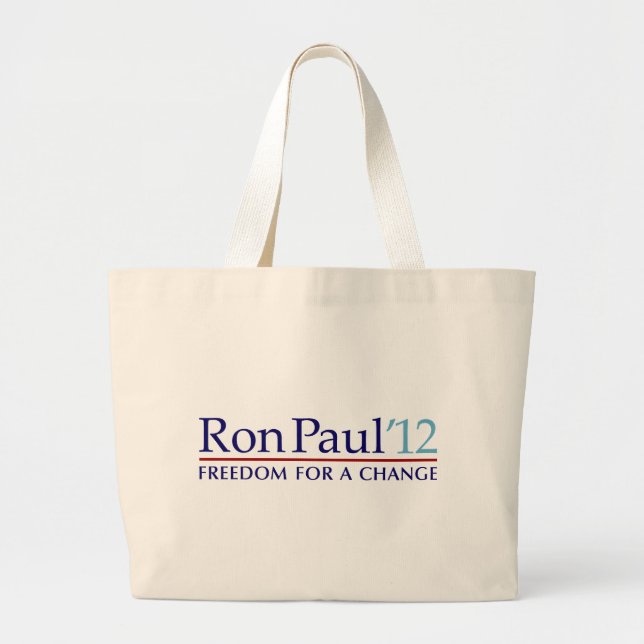 Bolsa Tote Grande Ron Paul 2012 (Frente)