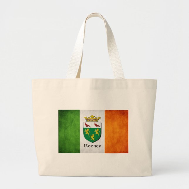 Bolsa Tote Grande Rooney Irish Flag (Frente)