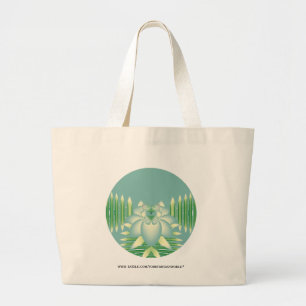 Bolsa Tote Grande Rosa Azul