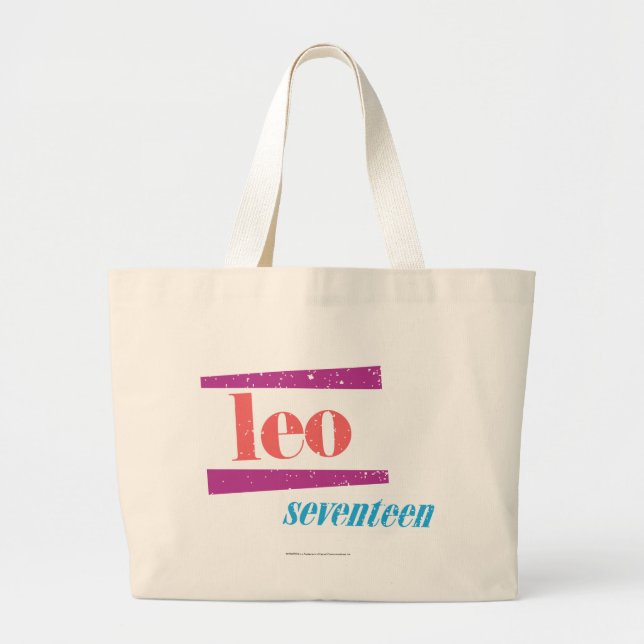 Bolsa Tote Grande Rosa de Leo (Frente)