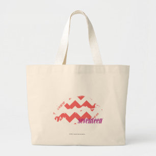 Bolsa Tote Grande Rosa do ziguezague