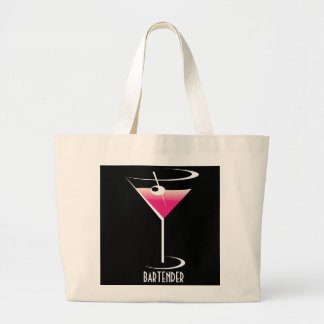 Bolsa Tote Grande Rosa Martini da sacola do barman